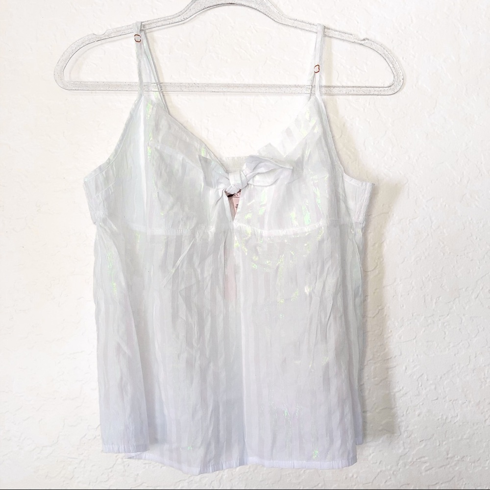 Victoria’s Secret White Blouse Front Tied Blouse